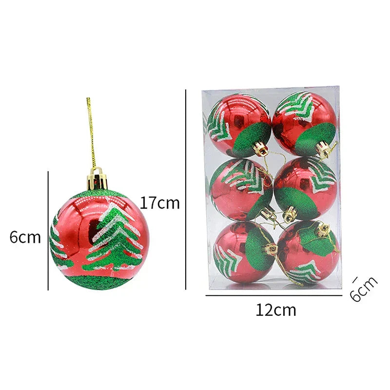 Elegant Snowflake Christmas Baubles Set – High-Quality Christmas Ornaments in Red, White, and Gold, Perfect for Festive Tree Decoration at Christmas