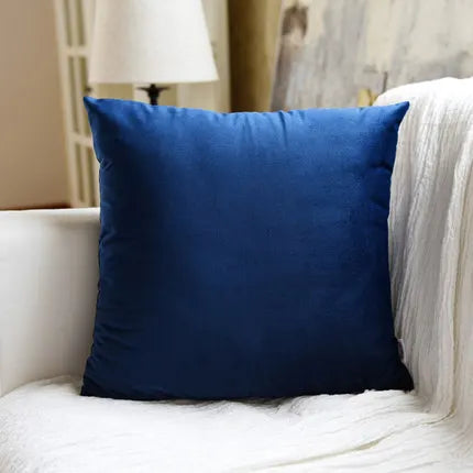 Simple Velvet Cushion Cover – Stylish Pillowcase for Living and Bedroom Decoration