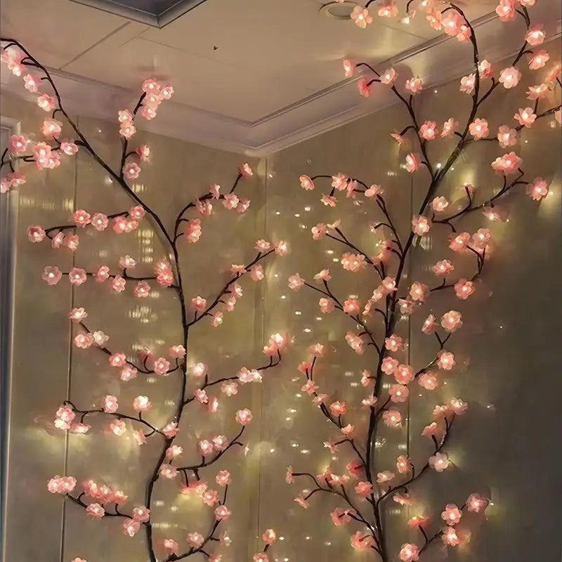 USB Decorative Light with Cherry Blossom Design – Mood Lighting for Home and Office