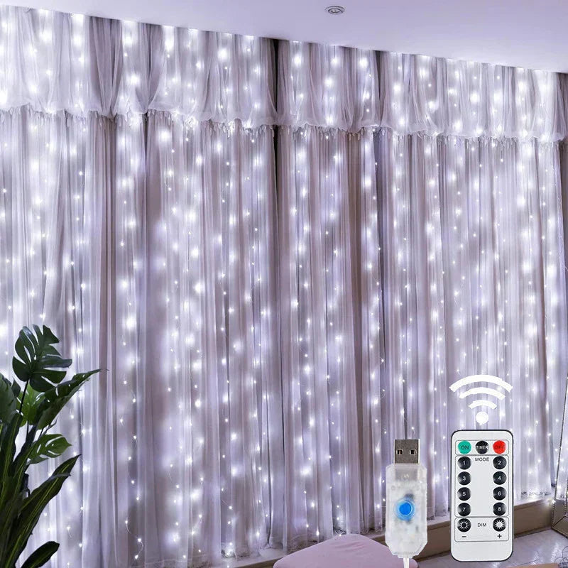 LED Curtain Lights – USB-Controlled String Lights for Windows and Room Decor