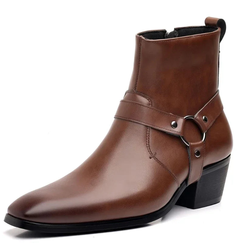 Men's Cowboy Chelsea Winter Boots | Pointed