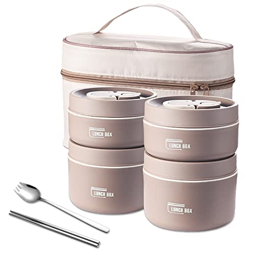 Insulated Lunch Box Set, Perfect for Work and Travel, Multi-Layer Food Containers