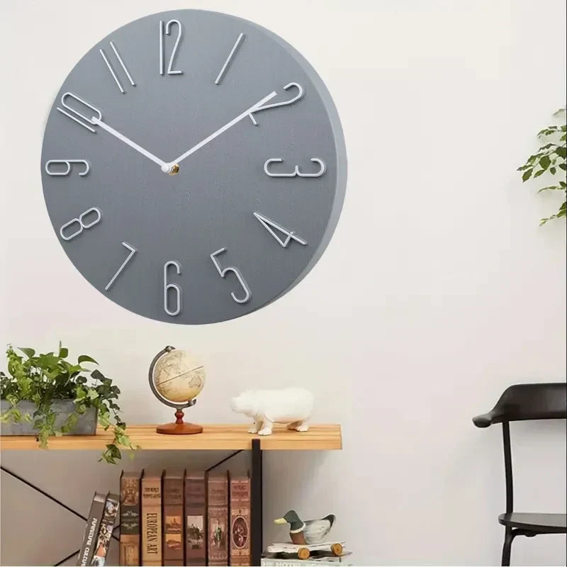 Modern Ultra-Silent Wall Clock – Timeless Design for Living Room or Office