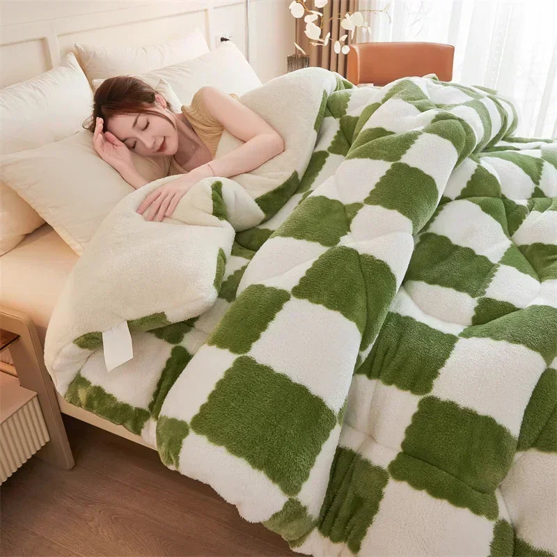 Extra Thick Cozy Quilt Winter Weighted Blanket