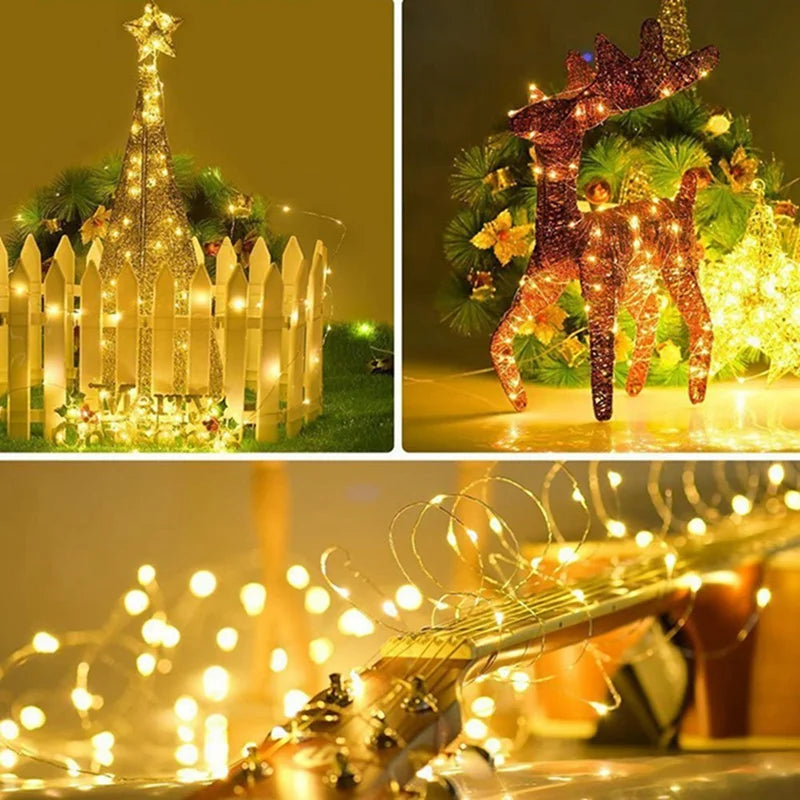 Battery-Powered LED Fairy String Lights
