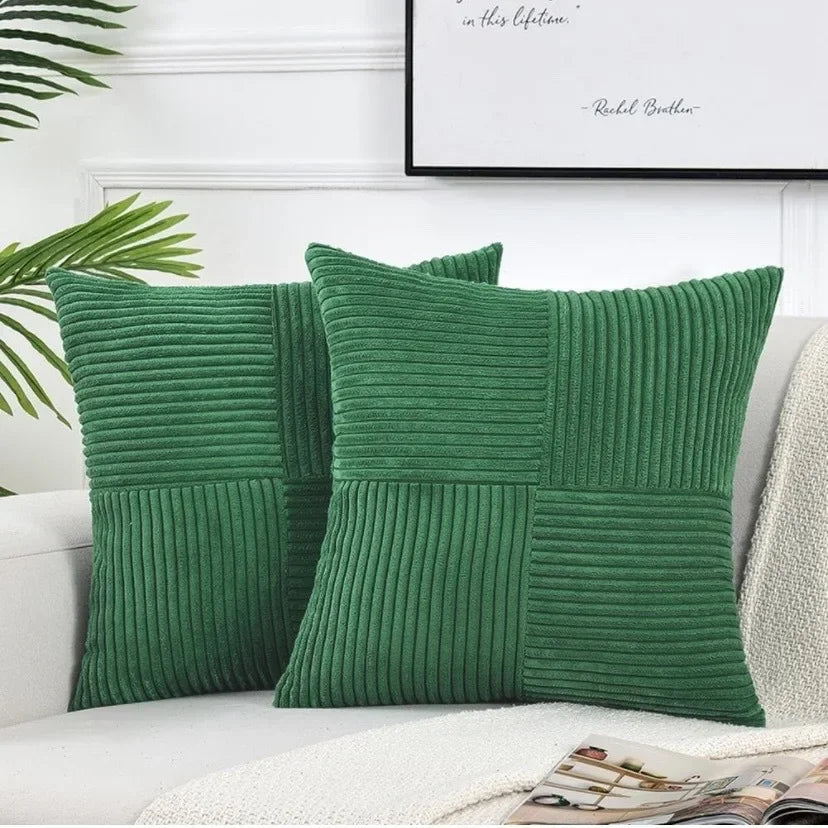 Soft Cord Pillow Cover for Sofa and Living Area – Decorative Cord Cushion Cover for a Cozy Home