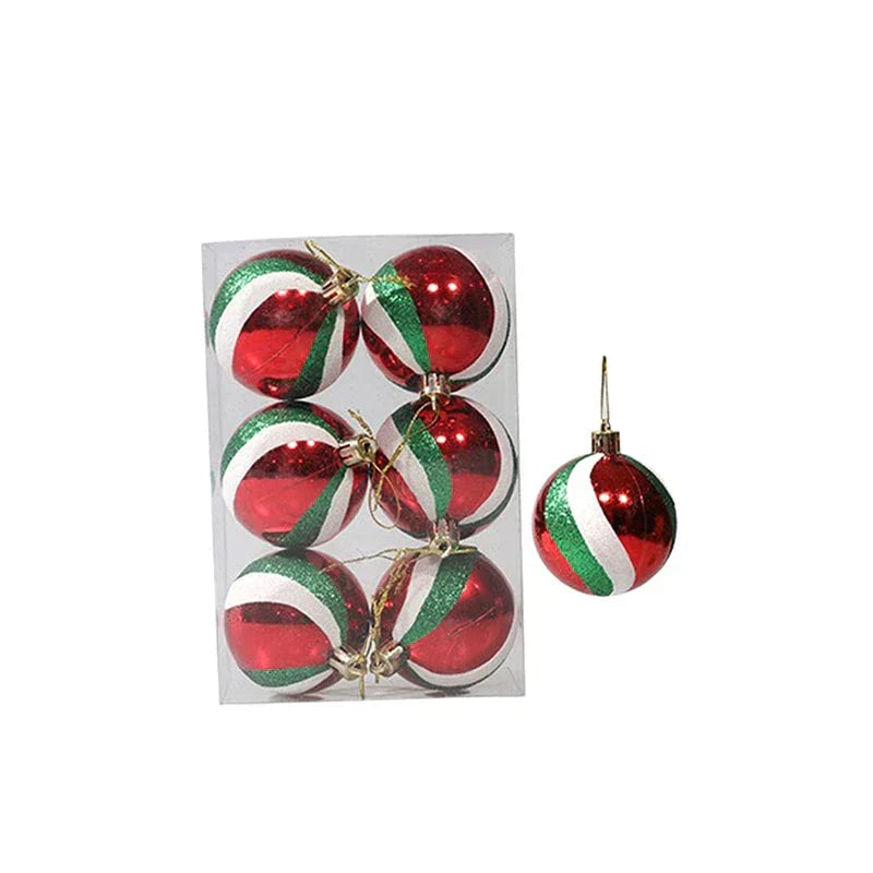 Elegant Snowflake Christmas Baubles Set – High-Quality Christmas Ornaments in Red, White, and Gold, Perfect for Festive Tree Decoration at Christmas