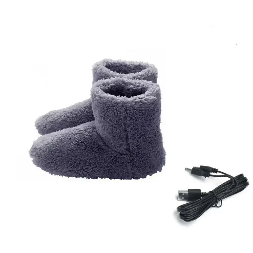 Soft, heated winter slippers – Cozy house shoes for men and women, Ideal for cold days, Extra comfort and warmth at home