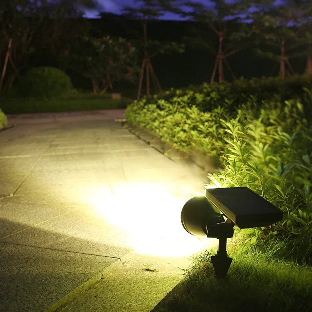 Solar LED Lawn Spotlight for Garden - Waterproof Outdoor Lighting, Energy Efficient, Ideal for Paths and Beds