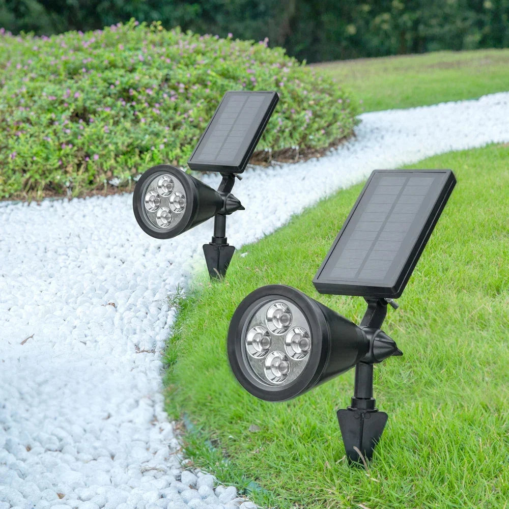 Solar LED Lawn Spotlight for Garden - Waterproof Outdoor Lighting, Energy Efficient, Ideal for Paths and Beds