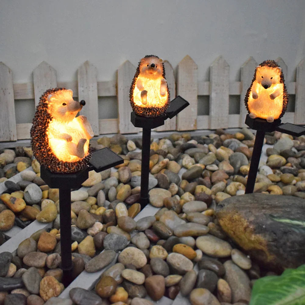 Solar Hedgehog Garden Light – Cute LED Decoration for Outdoors, Solar Animal Figure