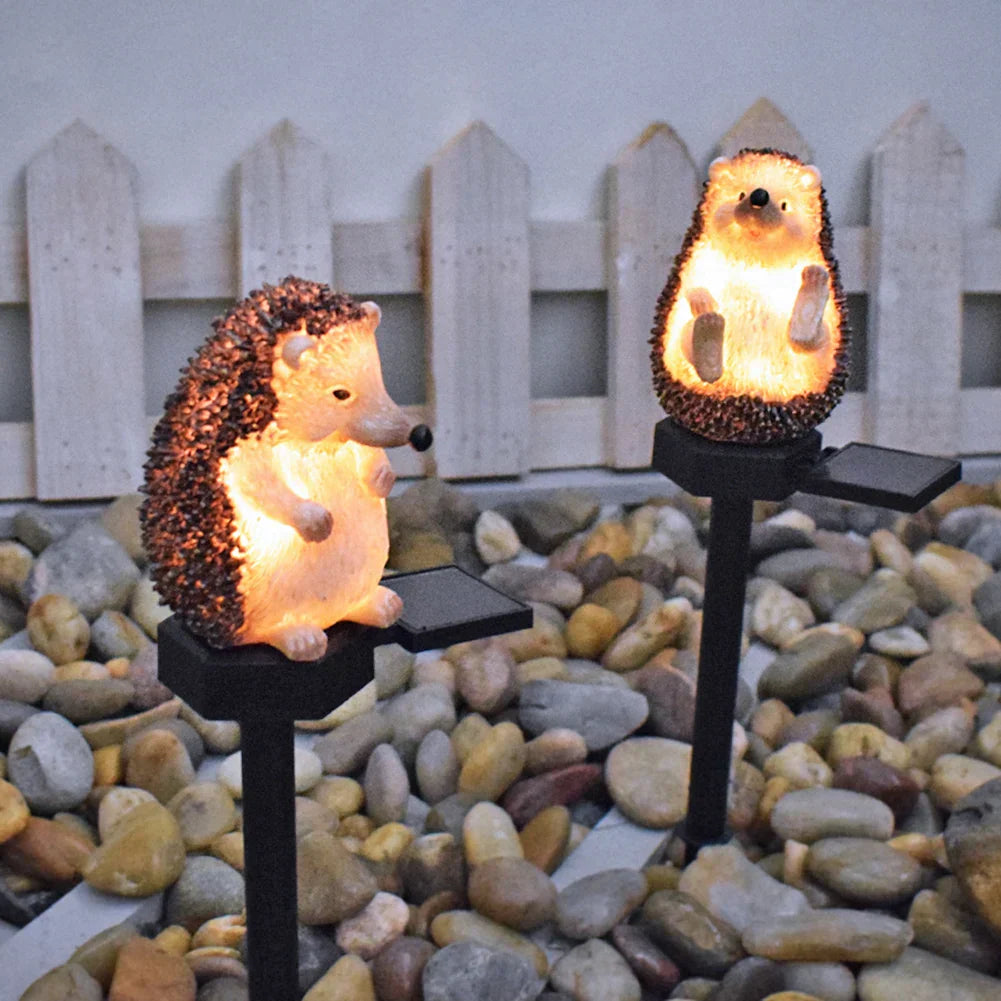 Solar Hedgehog Garden Light – Cute LED Decoration for Outdoors, Solar Animal Figure