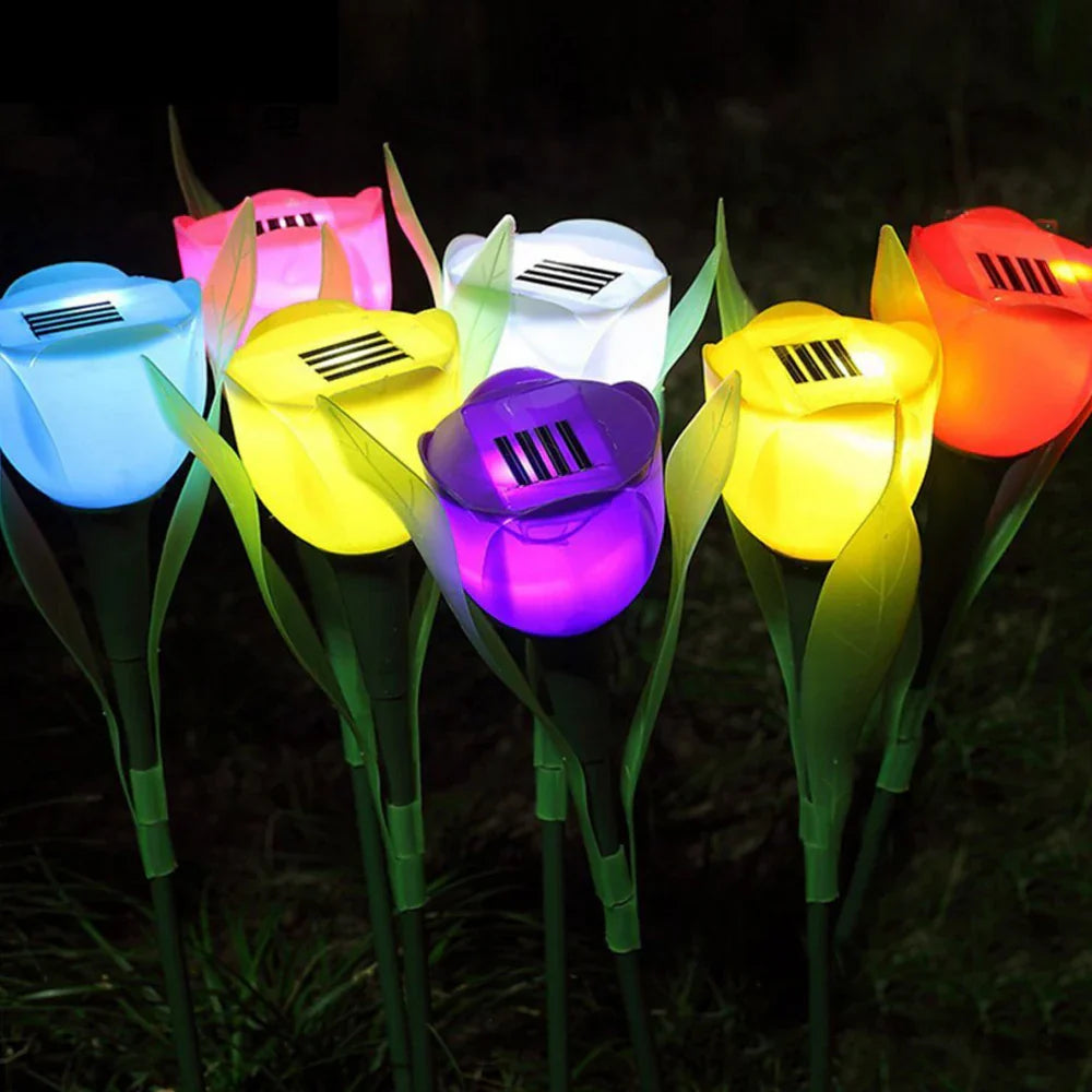 Solar Tulip Lights for the Garden – Illuminating LED Decoration for Outdoor Use