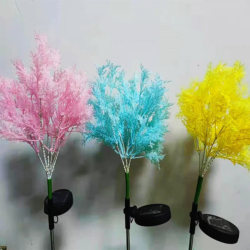 Solar LED Tree Lights for Garden - Colourful Decorative Lights for Outdoor Use, Waterproof, Energy Efficient