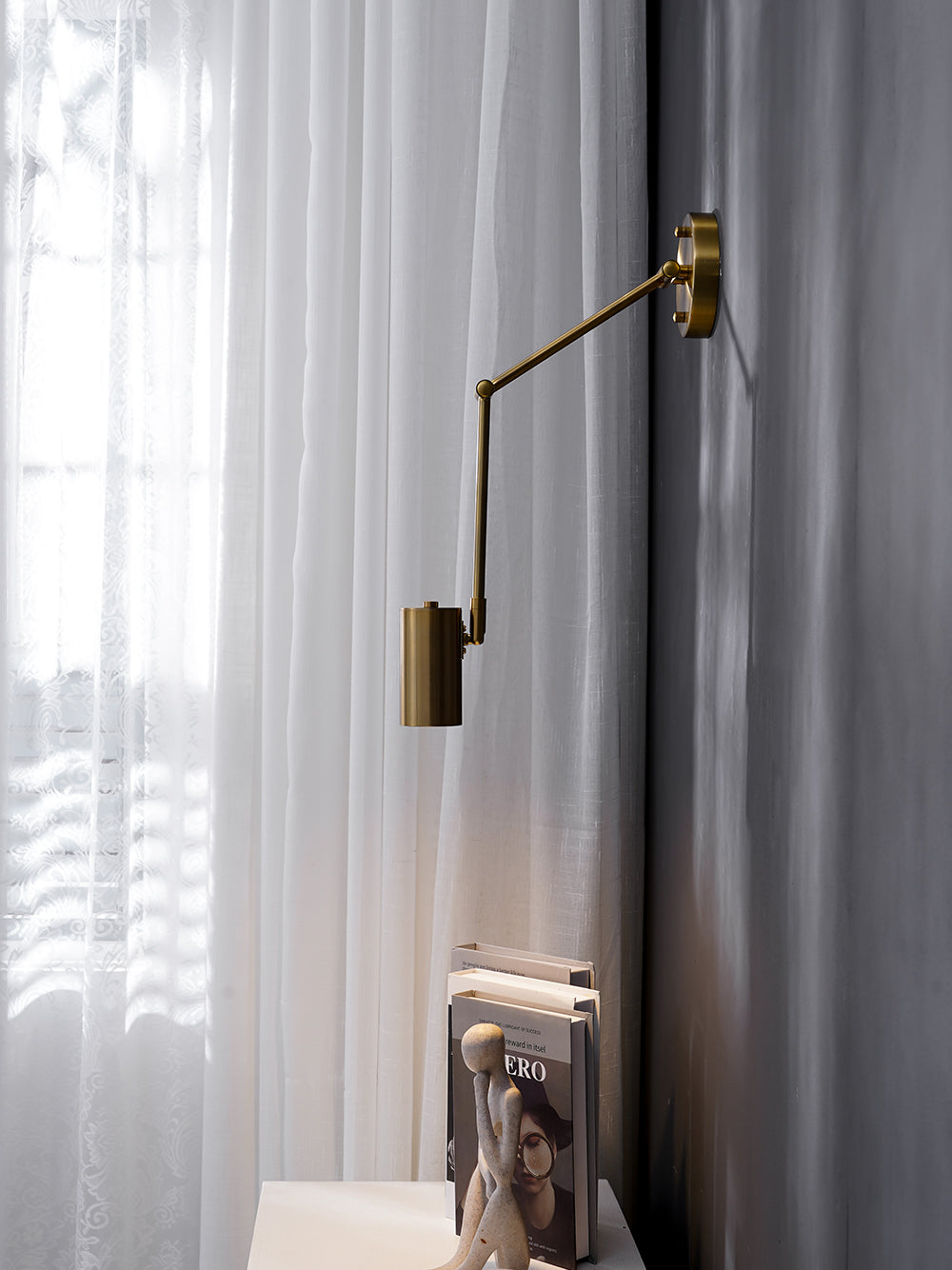 Modern Wall Light with Adjustable Arm