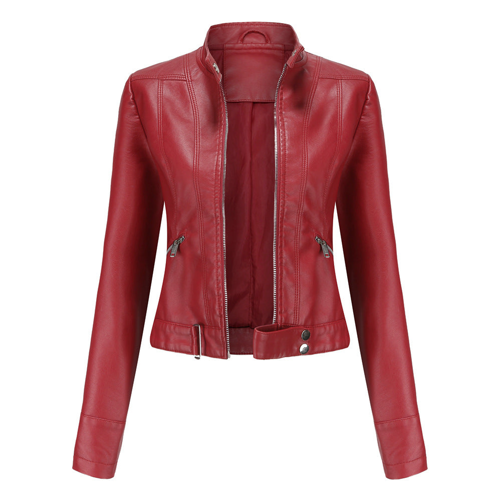 Women's High Collared Jacket | Zip Up