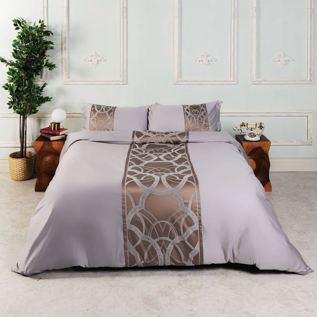 Luxurious Bedding Set with Geometric Design Made from High-Quality Cotton – Exclusive Sleep Comfort for a Stylish Bedroom