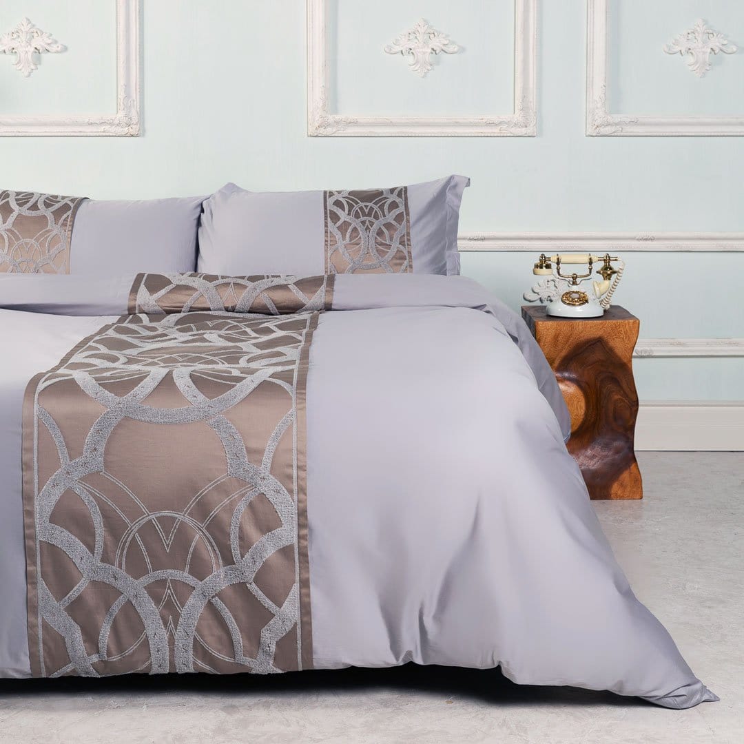 Luxurious Bedding Set with Geometric Design Made from High-Quality Cotton – Exclusive Sleep Comfort for a Stylish Bedroom