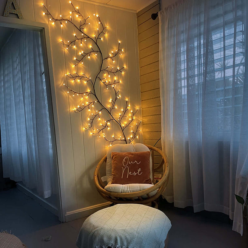 Glowing Tree Branch for Wall Decoration – Ambient Light for Indoor Spaces