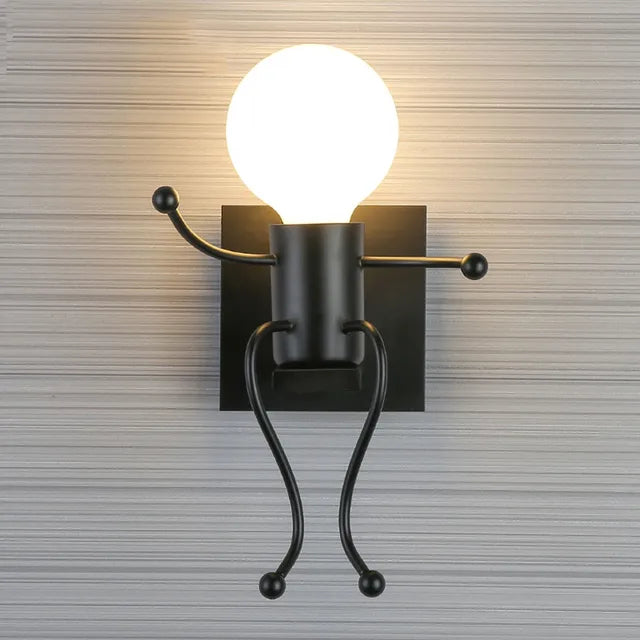 Creative Robot Wall Light in Industrial Style – Modern LED Lamp for Children's Room & Living Room