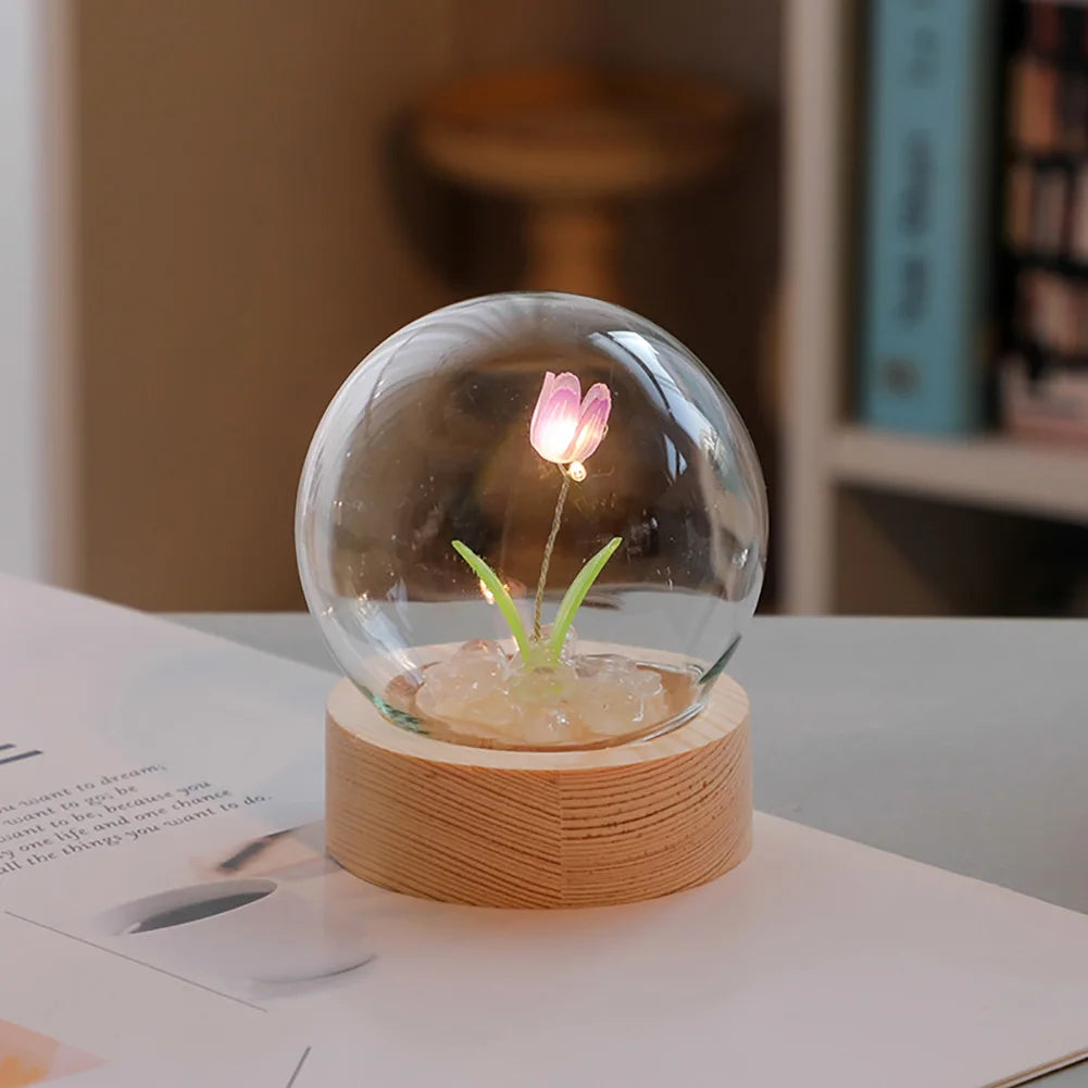 Tulip LED Table Lamp – Decorative Desk Lighting for Bedroom and Living Room