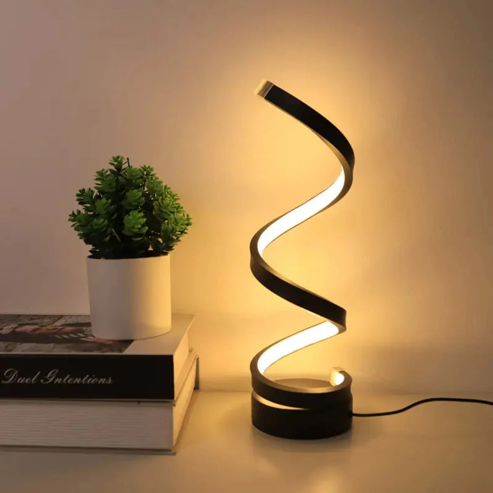 Modern Spiral LED Table Lamp