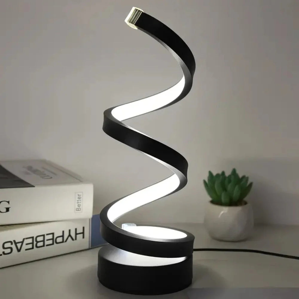Modern Spiral LED Table Lamp
