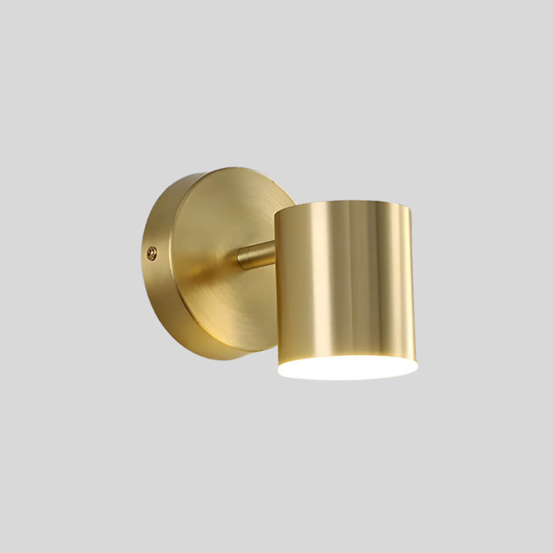 Scandinavian LED Wall Light in Copper – Modern Design with Warm Glow