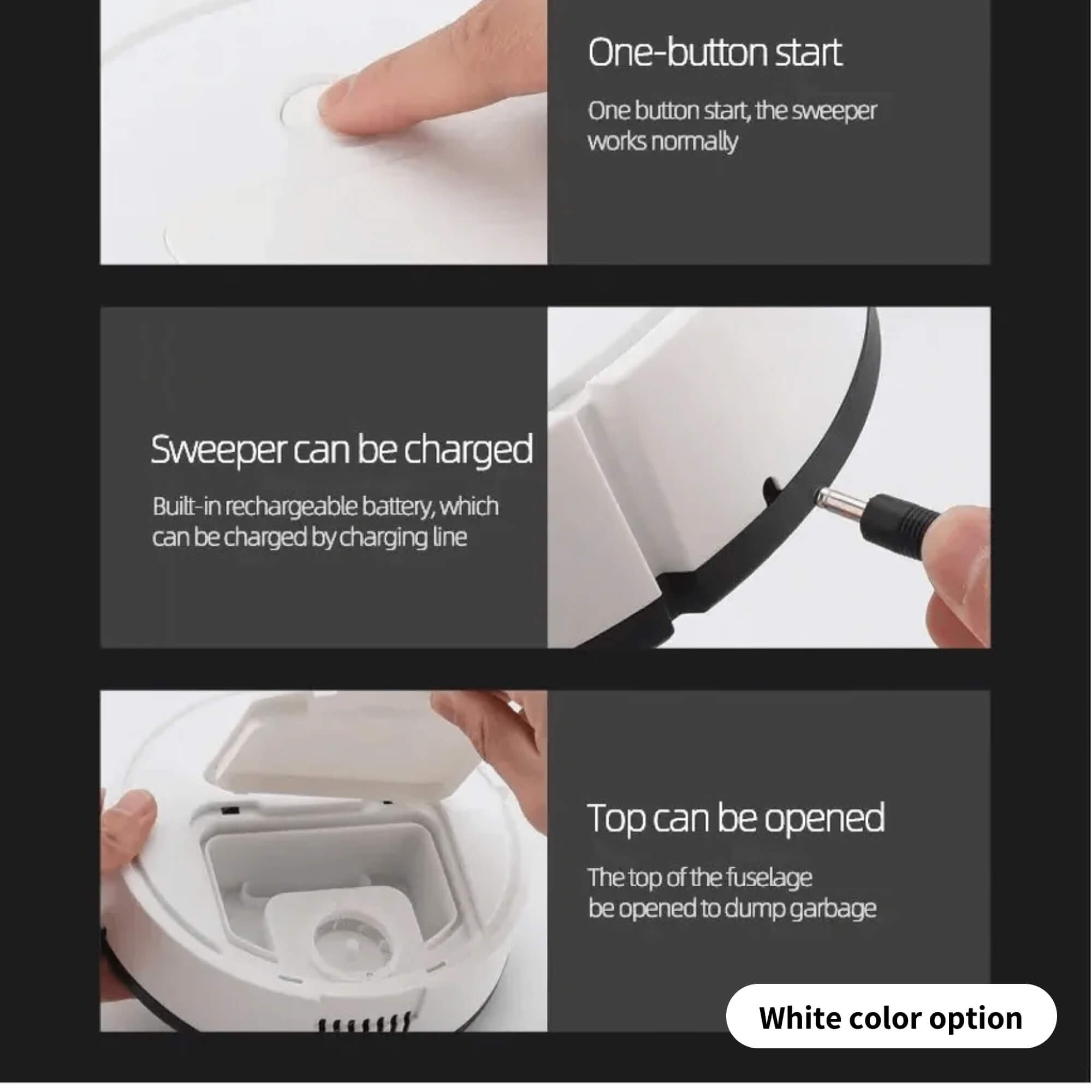 Hands-Free Smart Robot Vacuum