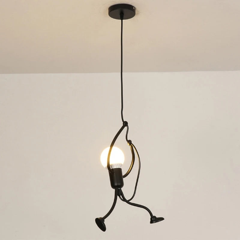 Playful Doll-Shaped Pendant Lamp