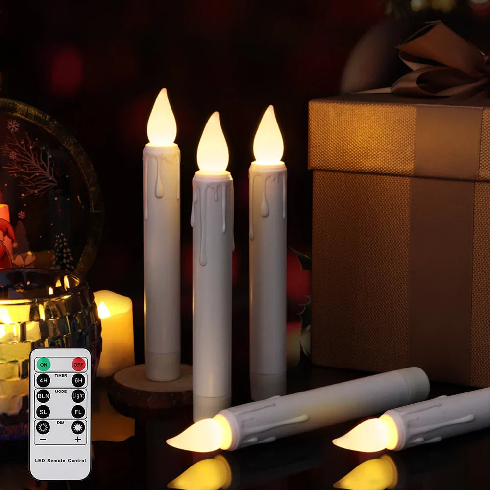 Flicker-Free LED Candle – Realistic, Battery-Operated Decorative Candle for Indoor and Outdoor Use