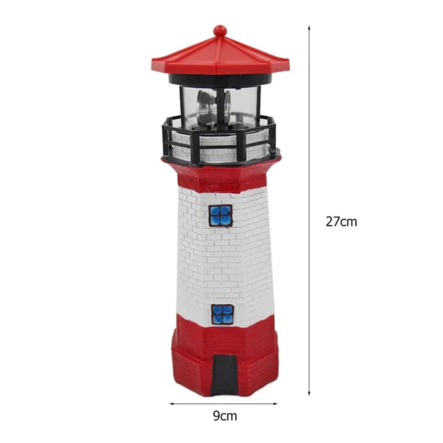 Lighthouse Solar LED Light for Garden - Weatherproof Outdoor Lighting