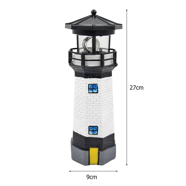 Lighthouse Solar LED Light for Garden - Weatherproof Outdoor Lighting