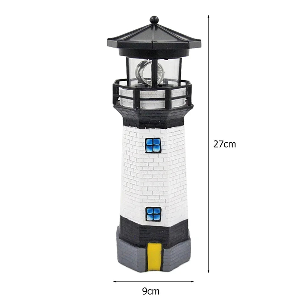 Lighthouse Solar LED Light for Garden - Weatherproof Outdoor Lighting