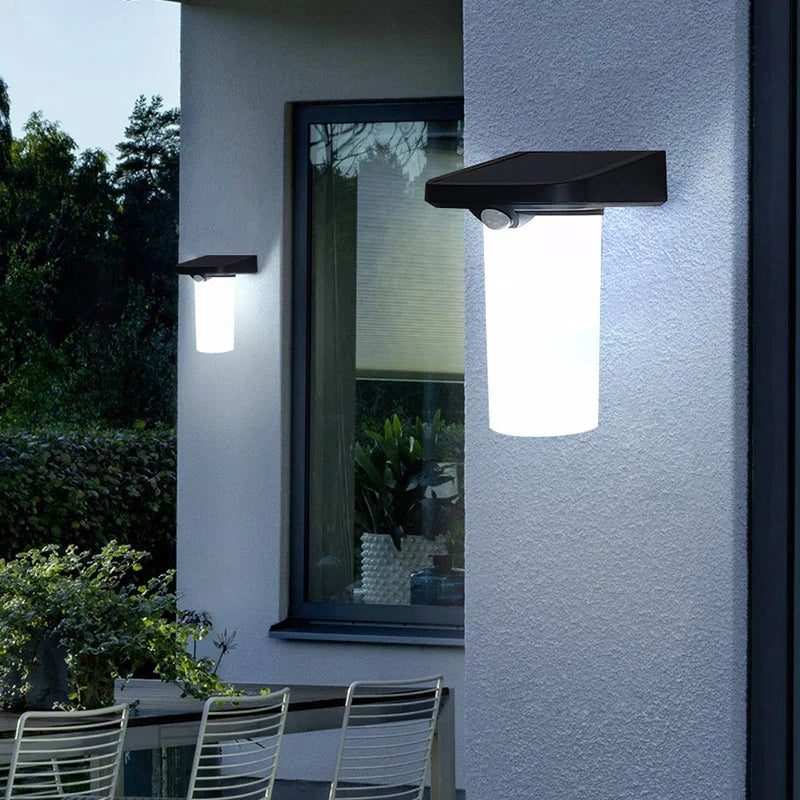 LED Outdoor Wall Light with Motion Sensor - Weatherproof, Energy-Saving Light for Terrace and Garden