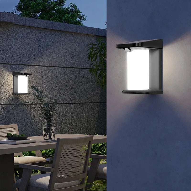 LED Outdoor Wall Light with Motion Sensor - Weatherproof, Energy-Saving Light for Terrace and Garden