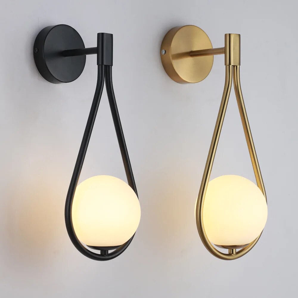 Teardrop Shaped Wall Light
