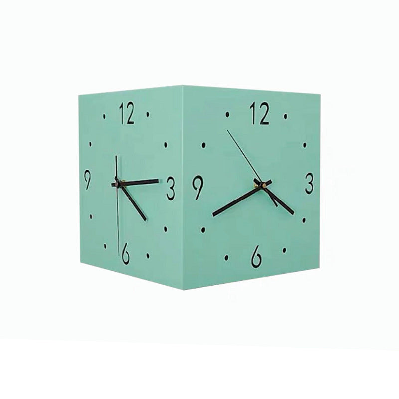 Modern Corner Wall Clock – Creative Square Clock for Stylish Room Design