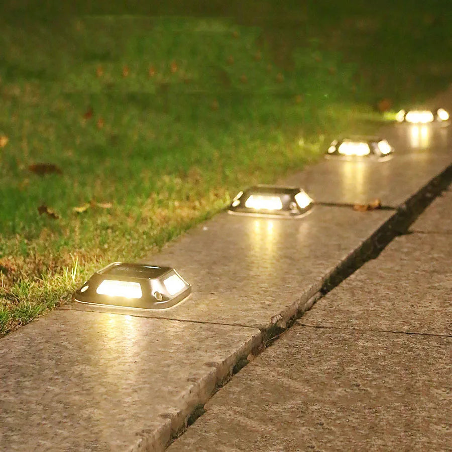 Solar LED Path Light for Outdoors - Weatherproof and Energy-Saving Ground Light, Ideal for Paths and Driveways