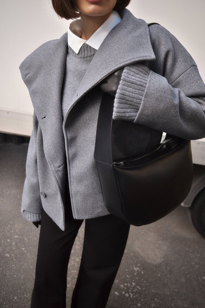 Women's Short Double Breasted Jacket | Warm