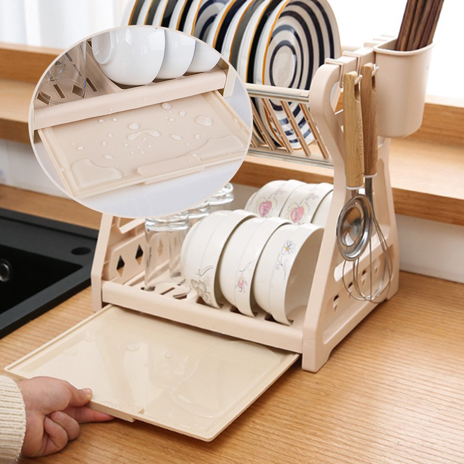 Foldable Dish Organizer – Practical Draining Rack for Dishes, Space-Saving and Easy to Clean, Perfect for Modern Kitchens and Small Spaces