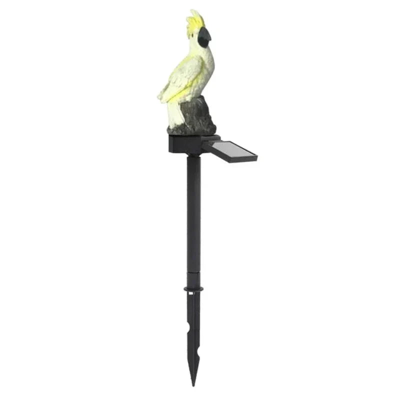 Decorative Solar LED Garden Light with Bird Figure - Waterproof Outdoor Lighting, Energy-Saving, Ideal for Garden and Terrace