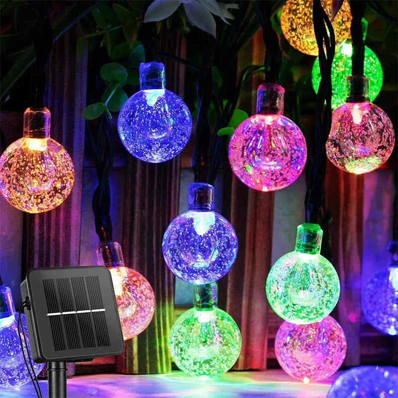 Colourful Solar Fairy Lights for Outdoors – Waterproof, LED Decoration for Garden and Balcony