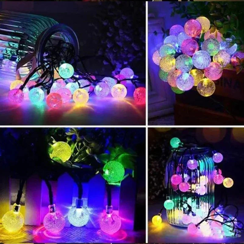 Colourful Solar Fairy Lights for Outdoors – Waterproof, LED Decoration for Garden and Balcony