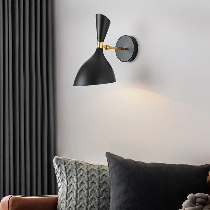 Black-White Nordic Wall Lamp – Modern Design for Living Room and Bedroom