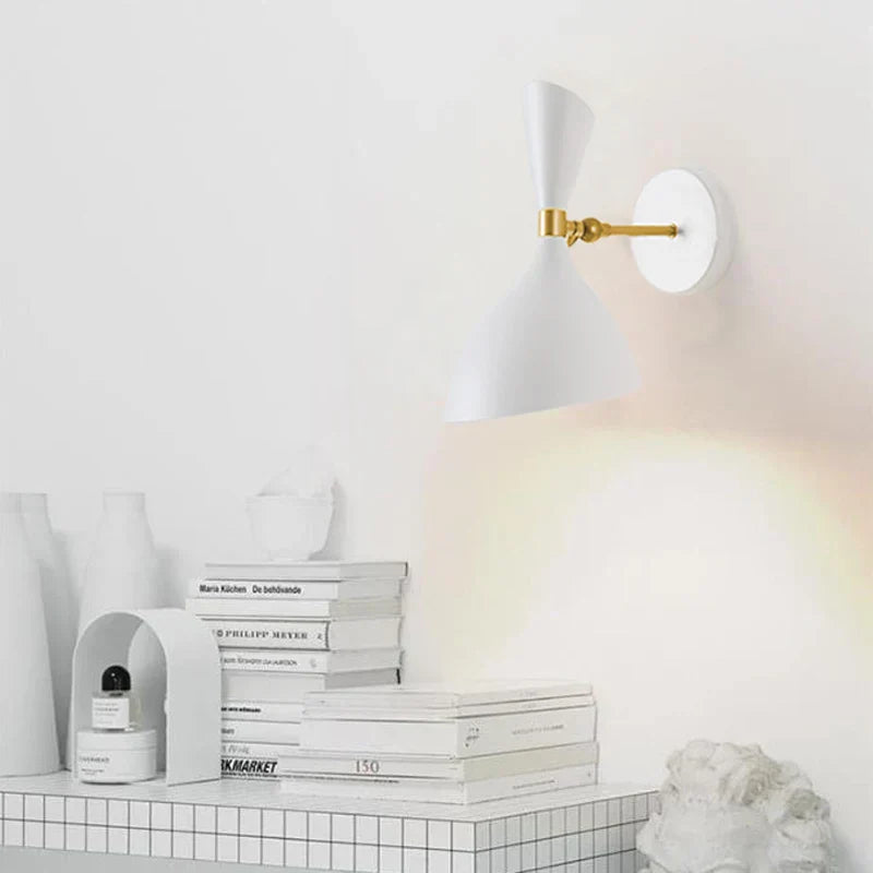 Black-White Nordic Wall Lamp – Modern Design for Living Room and Bedroom