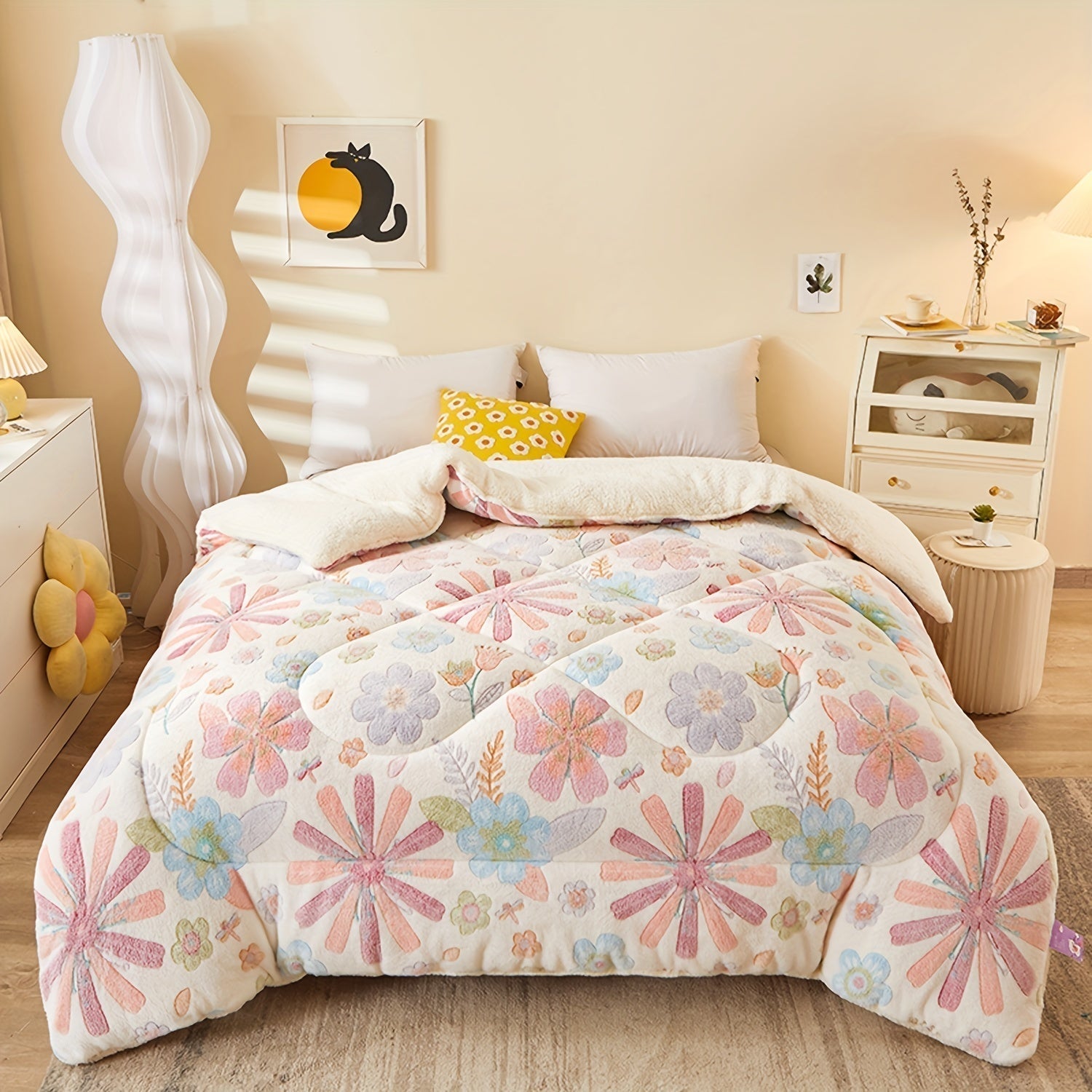 Elegant Blanket with Floral Design – Soft, Warm Blanket for Cozy Nights