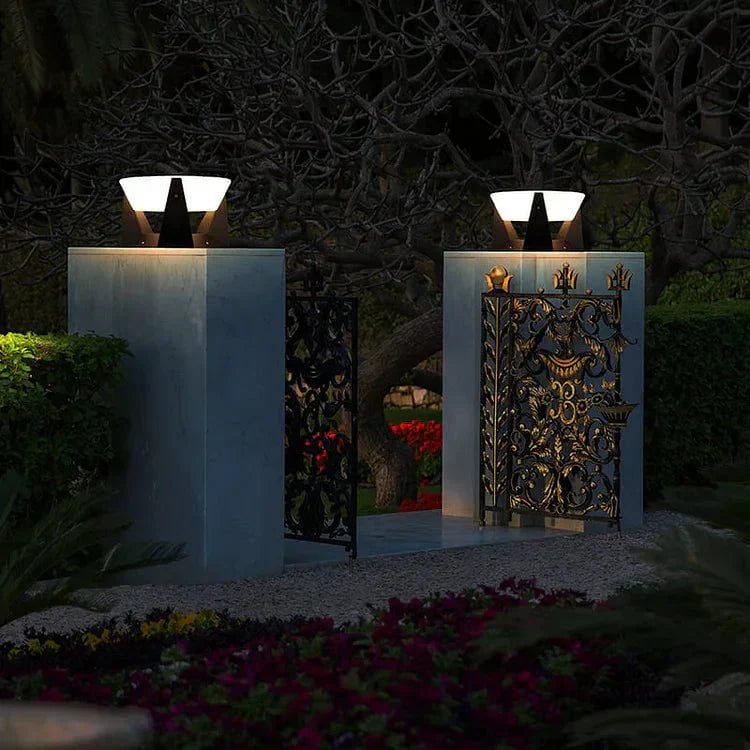 Elegant Solar Outdoor Light – Modern LED Solar Lamp for Terrace and Garden