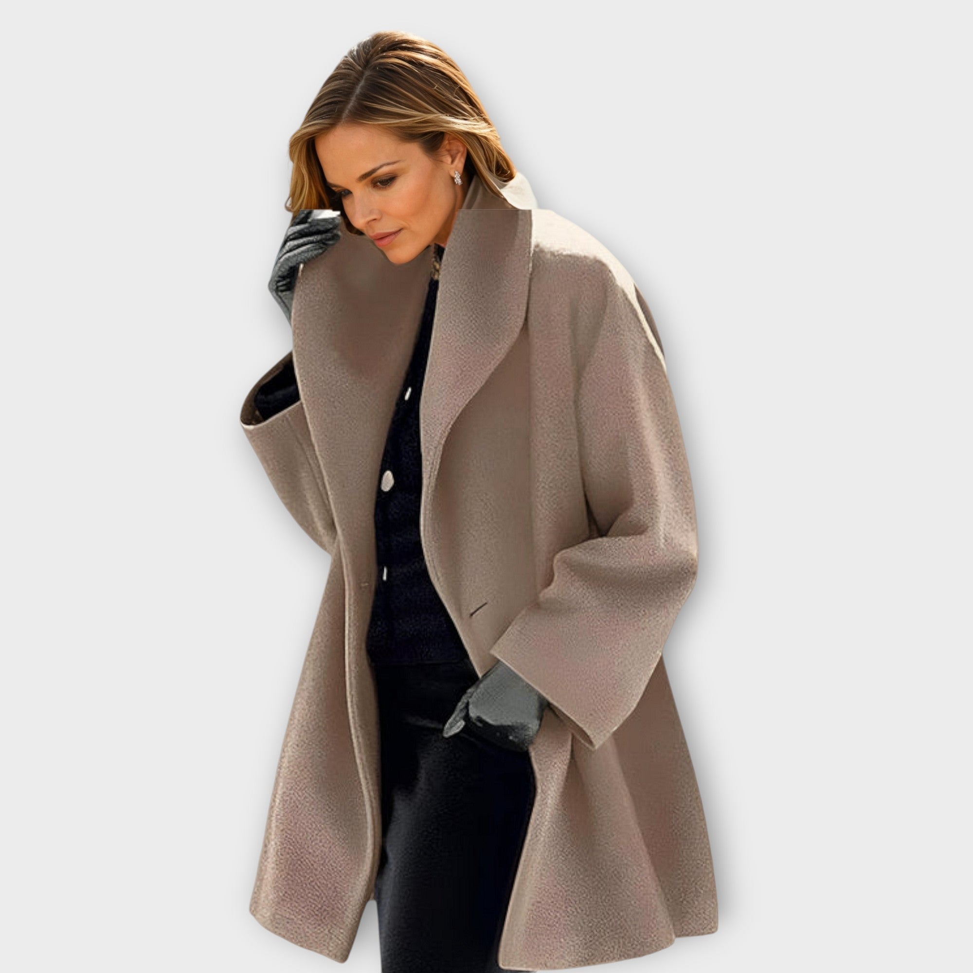 Women's Long Sleeve Winter Coat | Oversized