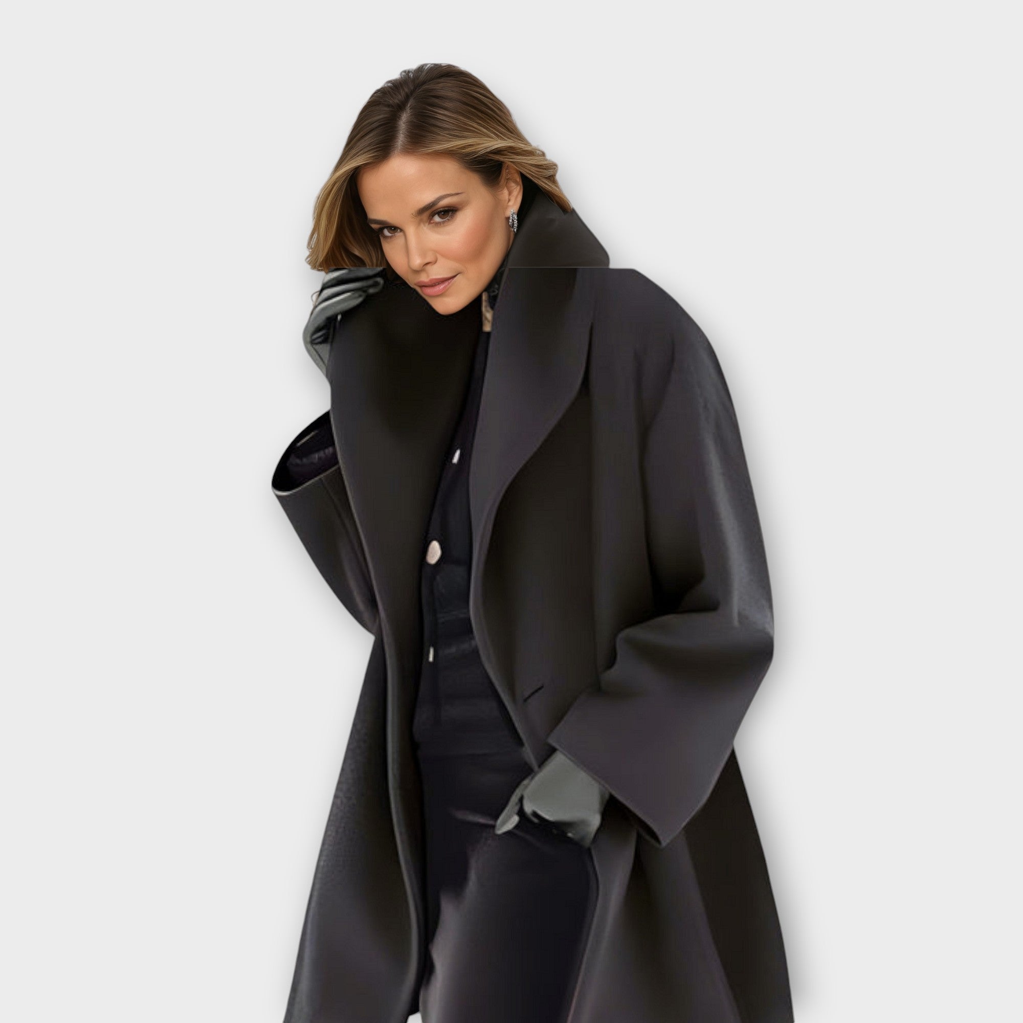 Women's Long Sleeve Winter Coat | Oversized
